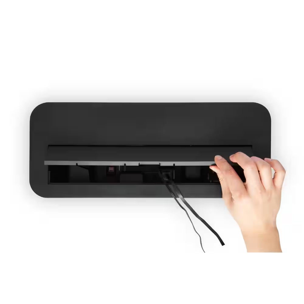 In-Box Cable Organizing Management Box for under Desk in White