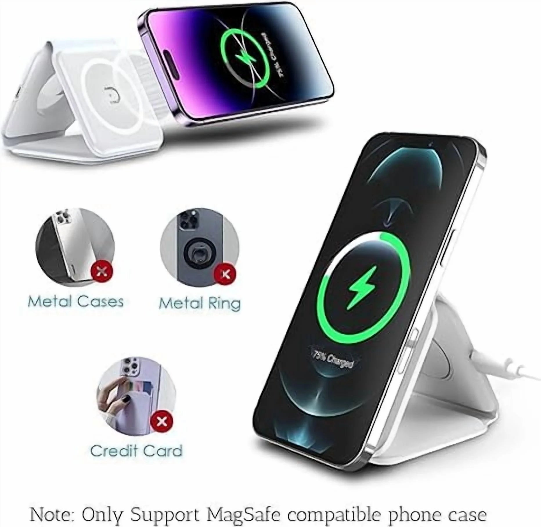 Revolutionary 3-in-1 Magnetic Fast Charging Pad - The Ultimate Travel Charger for Your Apple Devices!