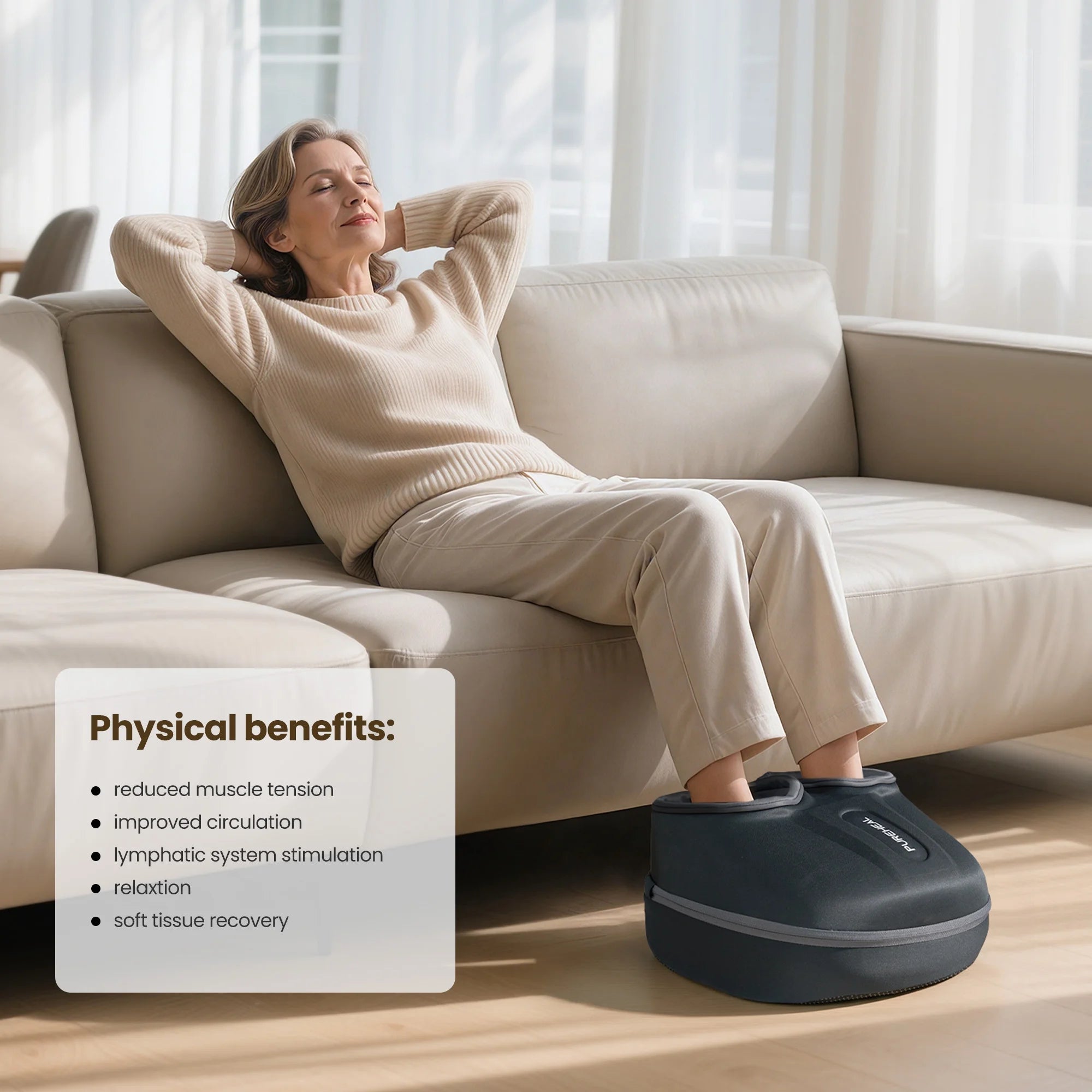 Revitalize Your Feet with the RENPHO Shiatsu Foot Massager - Heated Relief for Plantar Fasciitis and Muscle Pain - Perfect Gift for Mother's Day and Birthdays