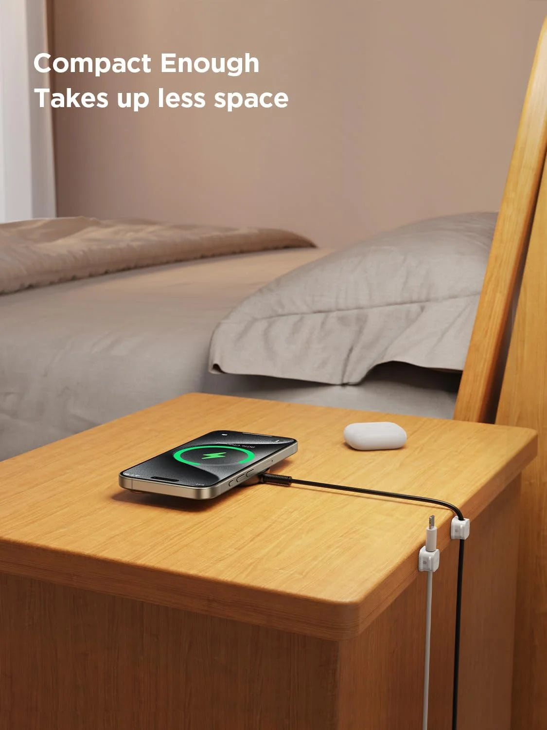 Cord Organizer- Mini Cable Clips, Magnetic Cord Organizer for Home Office, Desk, Telephone, Car, Wall, Desktop, Bedside Table (6Pcs)