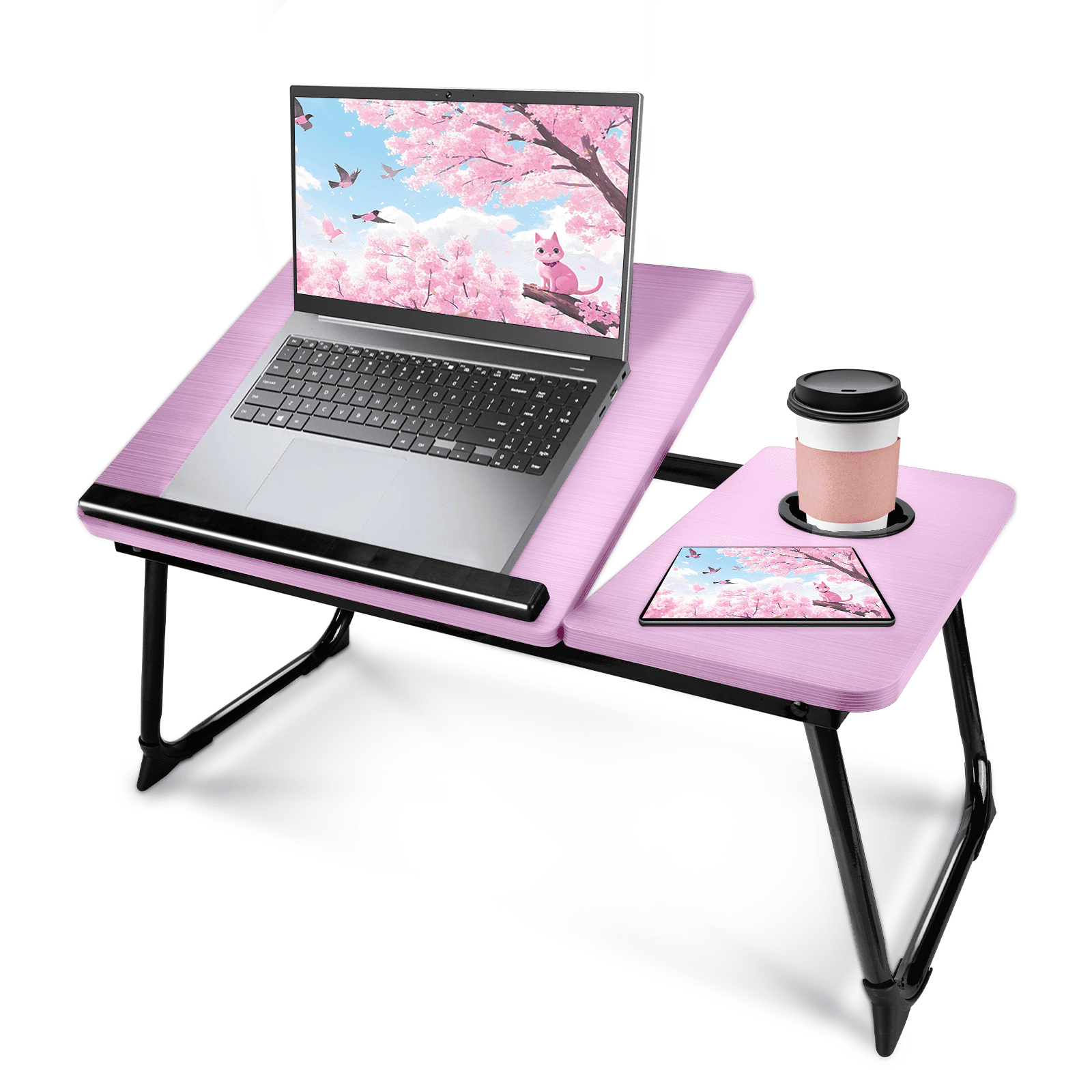 Laptop Bed Tray Table,  Foldable Lap Desk for Bed and Sofa, Laptop Desk Notebook Stand for Eating Breakfast, Reading Book, Watching Movie on Ipad