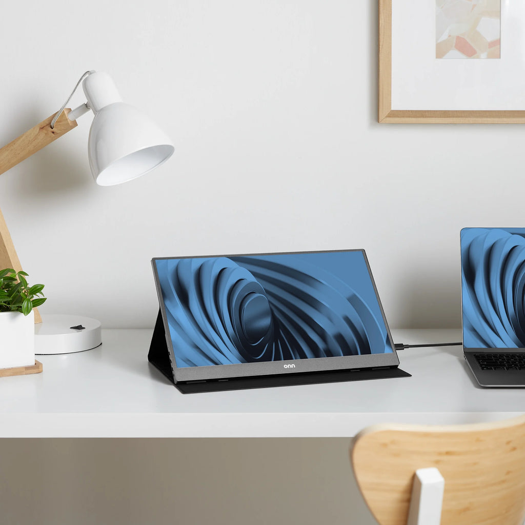 Elevate Your Productivity with the 15.6" FHD Portable Office Monitor - Sleek, Versatile, and Ready to Connect!