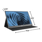 Elevate Your Productivity with the 15.6" FHD Portable Office Monitor - Sleek, Versatile, and Ready to Connect!