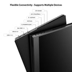 Elevate Your Productivity with the 15.6" FHD Portable Office Monitor - Sleek, Versatile, and Ready to Connect!