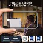 Computer Monitor Light, 15.75Inch/40Cm Screen Monitor Light Bar for Eye Caring, E-Reading LED Task Lamp with Auto-Dimming & Stepless Adjustment, Touch Control Space Saving Home Office Lamp