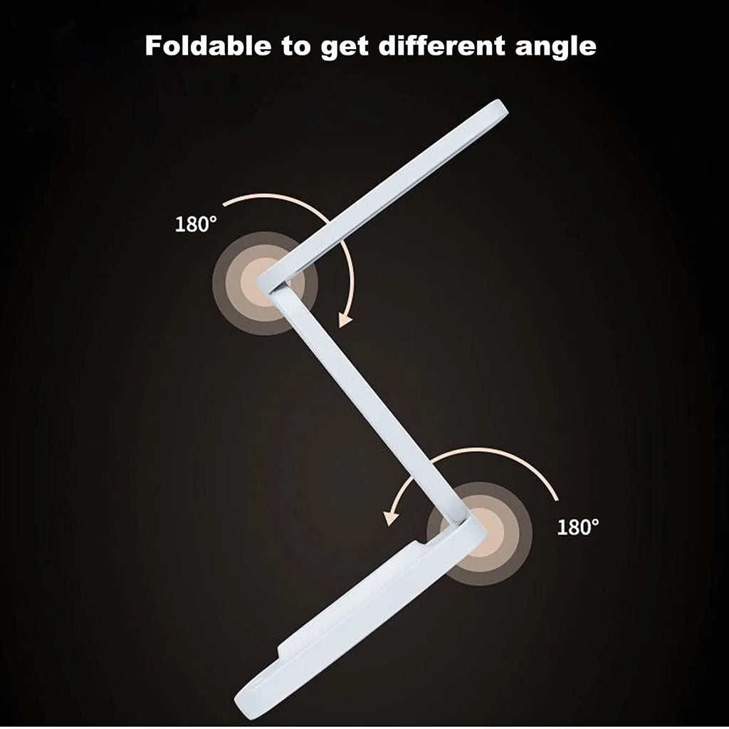 Portable Rechargeable LED Desk Lamp with Adjustable Brightness and Eye-Caring Features for Home, Office, and Travel