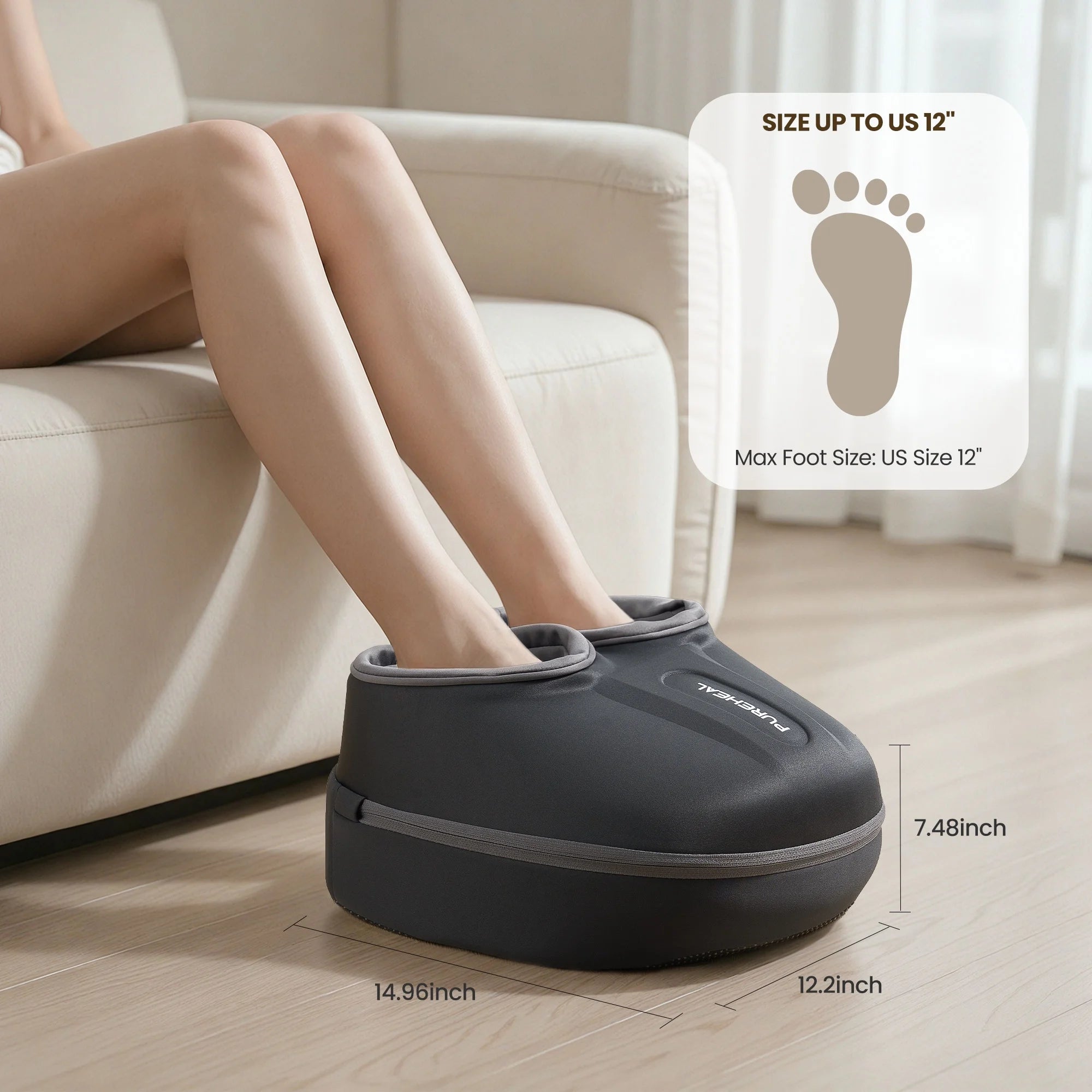 Revitalize Your Feet with the RENPHO Shiatsu Foot Massager - Heated Relief for Plantar Fasciitis and Muscle Pain - Perfect Gift for Mother's Day and Birthdays