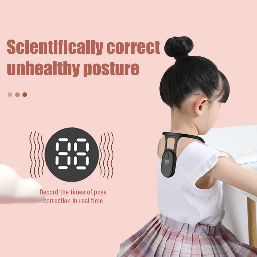 Revolutionary Smart Posture Corrector for Hunchback Relief - Adjustable Back Support for Men and Women with Real-Time Monitoring and Vibration Alerts